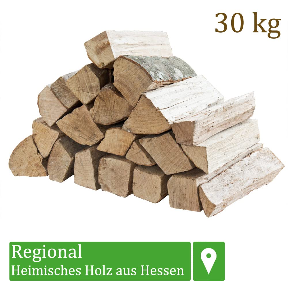 Drewno opałowe, buk, drewno kominkowe, 33 cm, 30 kg, do pieca kominkowego, grilla, drewno opałowe, drewno bukowe