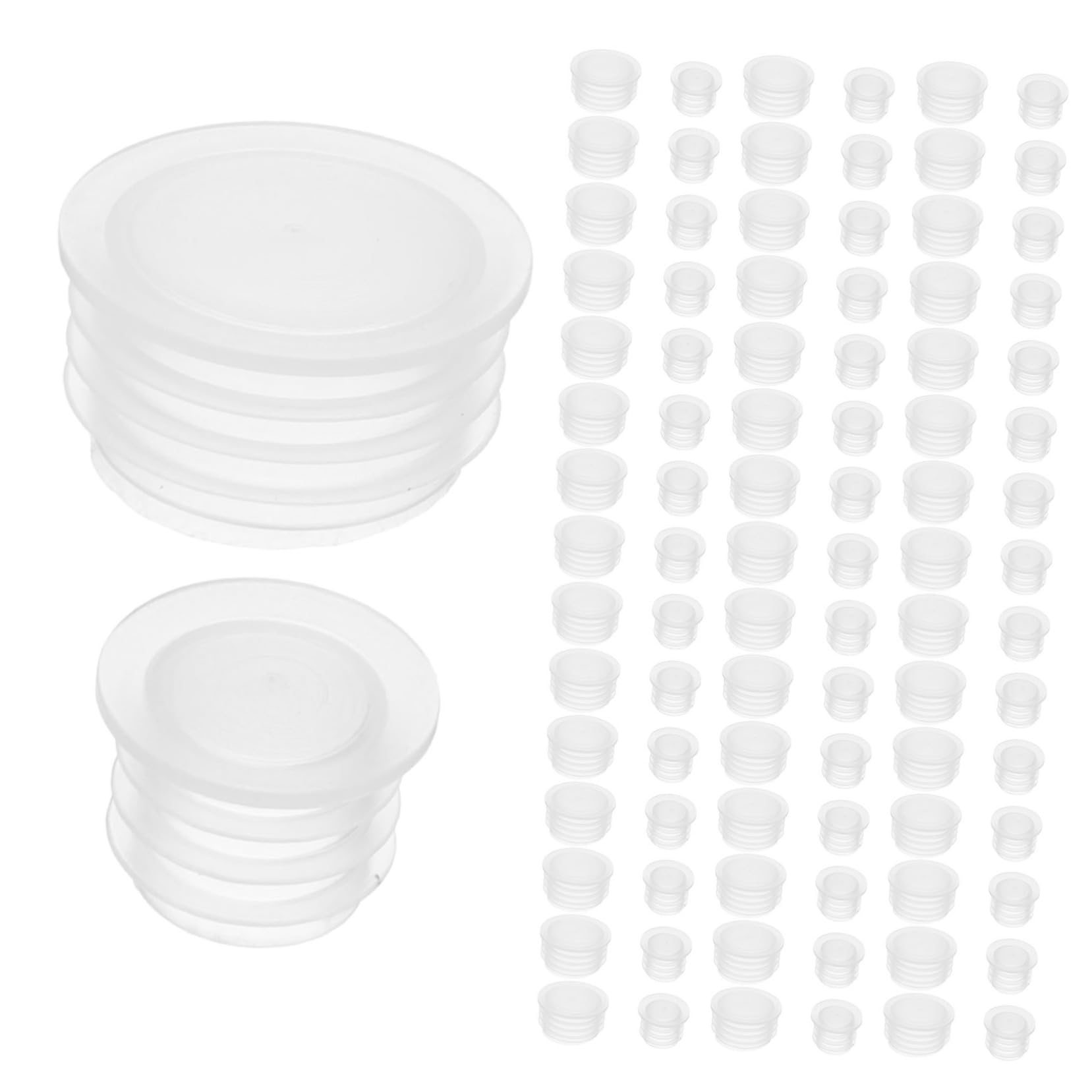 PRETYZOOM 200pcs Plastic Bottle Caps Replacement Reusable Lids for Milk Water Wine Juice
