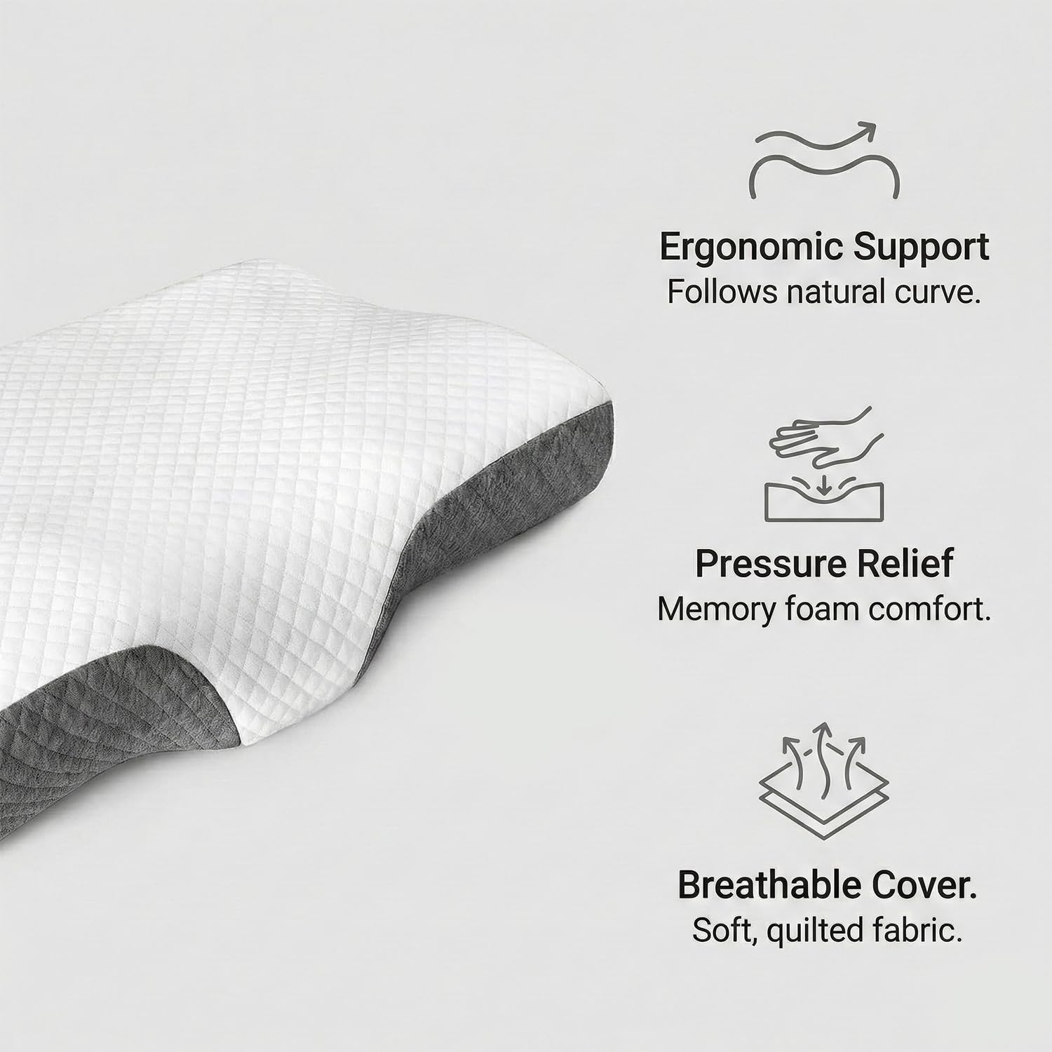 AYKA Neck Pillow (Knitted Fabric, Cervical Small (Pack of 4)) 1
