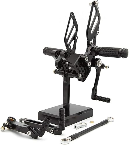 FXCNC Juego de estriberas para motocicleta CNC Billet, reposapiés trasero totalmente ajustables, compatibles con 749 999 748 916 996 998