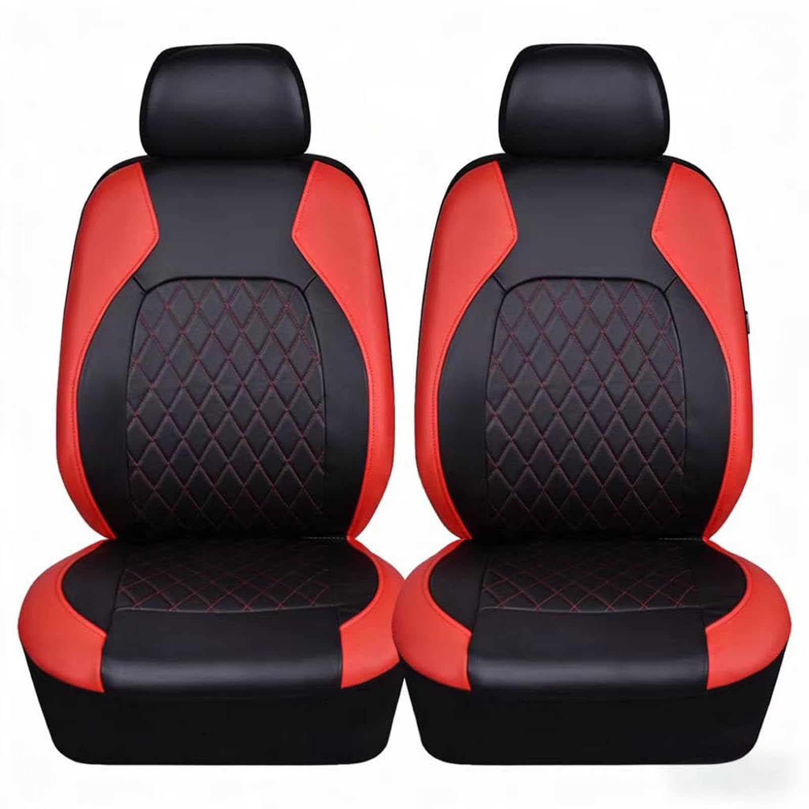 XCVFSRW Car Seat Covers Front, for Toyota Auris E150 E180 Faux Leather Protectors Airbag Compatible Quilted Breathable Padded Interior Accessories,D