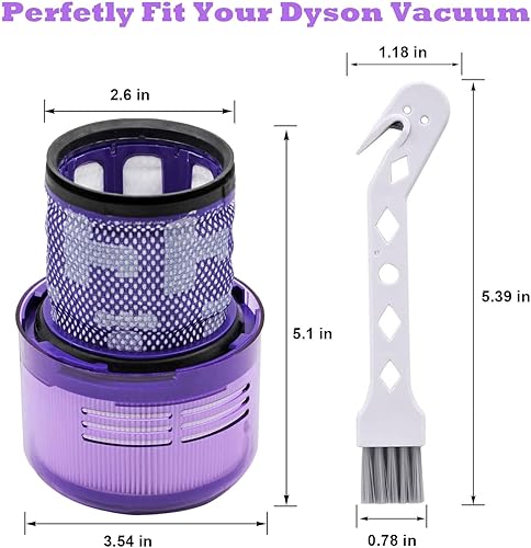 Miniatura 6 de Xeanerol Paquete de 3 filtros de vacío de repuesto para Dyson V11 Torque Drive V11 Animal V11 Complete V11 Extra V15 Detectar aspiradora