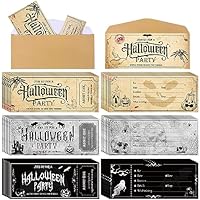 Harloon 72 Pieces Halloween Party Invitations Card with Envelopes Halloween Party Supplies Scary Invitations for Birthday Baby Shower Favors Supplies
