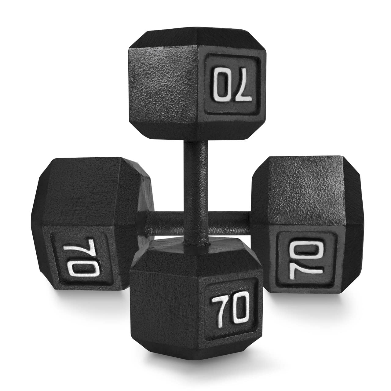 WF Athletic Supply Cast Iron Hexagon 35 lb Pair