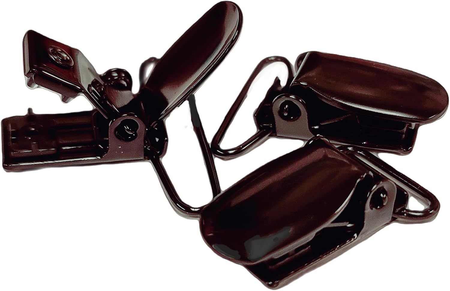Holdup Suspender Company Black No-Slip Replacement Patented Metal Clip