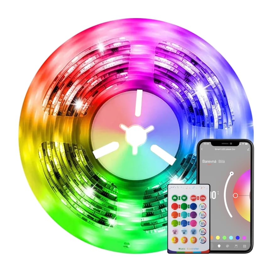 IMMAX NEO LITE Smart Streifen LED 10m, RGB, CCT, farbig, dimmbar, wifi, IR regler