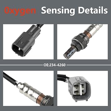 O2 Sensor 234-4260 Downstream O2 Sensor for Lexus ES300 ES330 ES350 GX460 GX470 LX470 LX570, Toyota 4Runner Avalon Camry FJ Cruiser Land Cruiser RAV4 Sequoia Solara Tacoma Tundra Venza