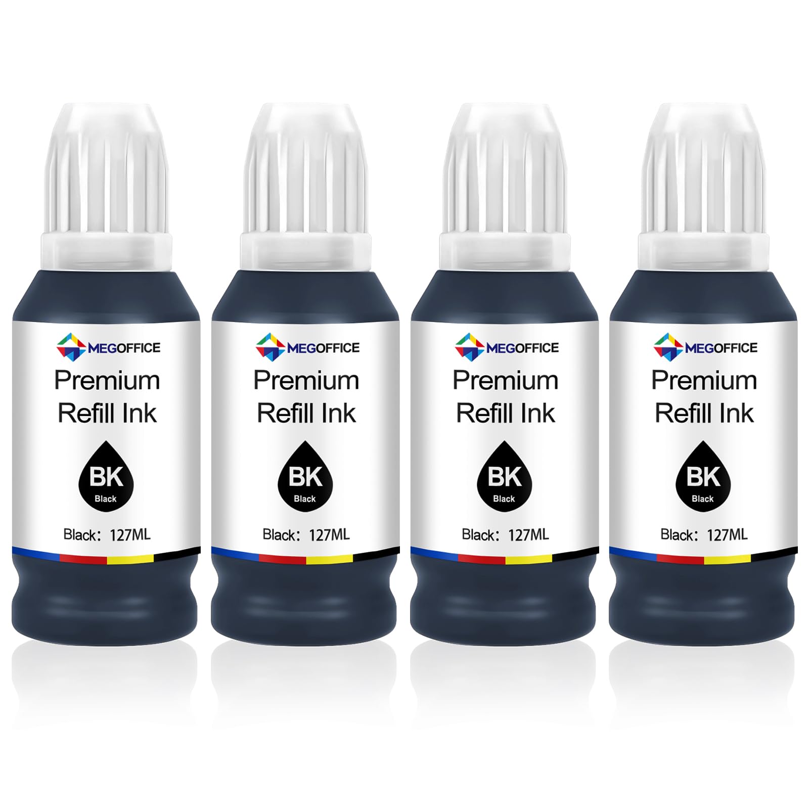 Compatibile con 104 Inchiostro nero per Epson 104 103 102 Inchiostro per ET-2710 ET-2711 ET-2712 ET-2714 ET -2715 ET-2720 ET-2726 ET-2810 2815 2820 2821 2826 4700 4800 4810 (4 nero)