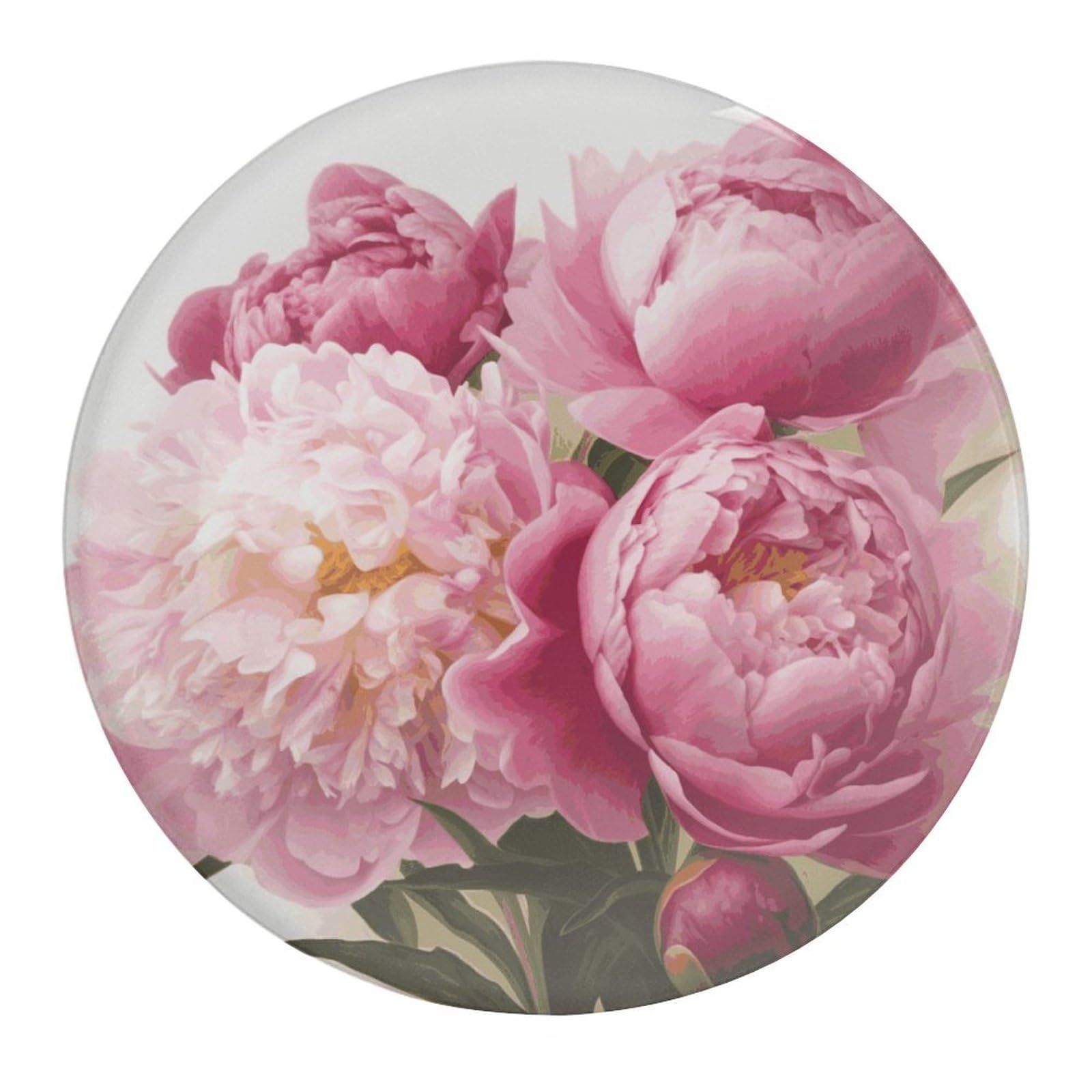 Fekiloot Style Peony Flowers Blossom Refrigerator Magnet Fridge Magnet1 Pcs