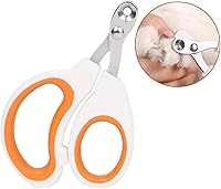 Vesslam Cat Nail Clippers with Circular Cut Hole - Safe 2.5mm Aperture Paw Trimmers for Beginners, Sharp Blades Avoid Over-Cutting (Orange)