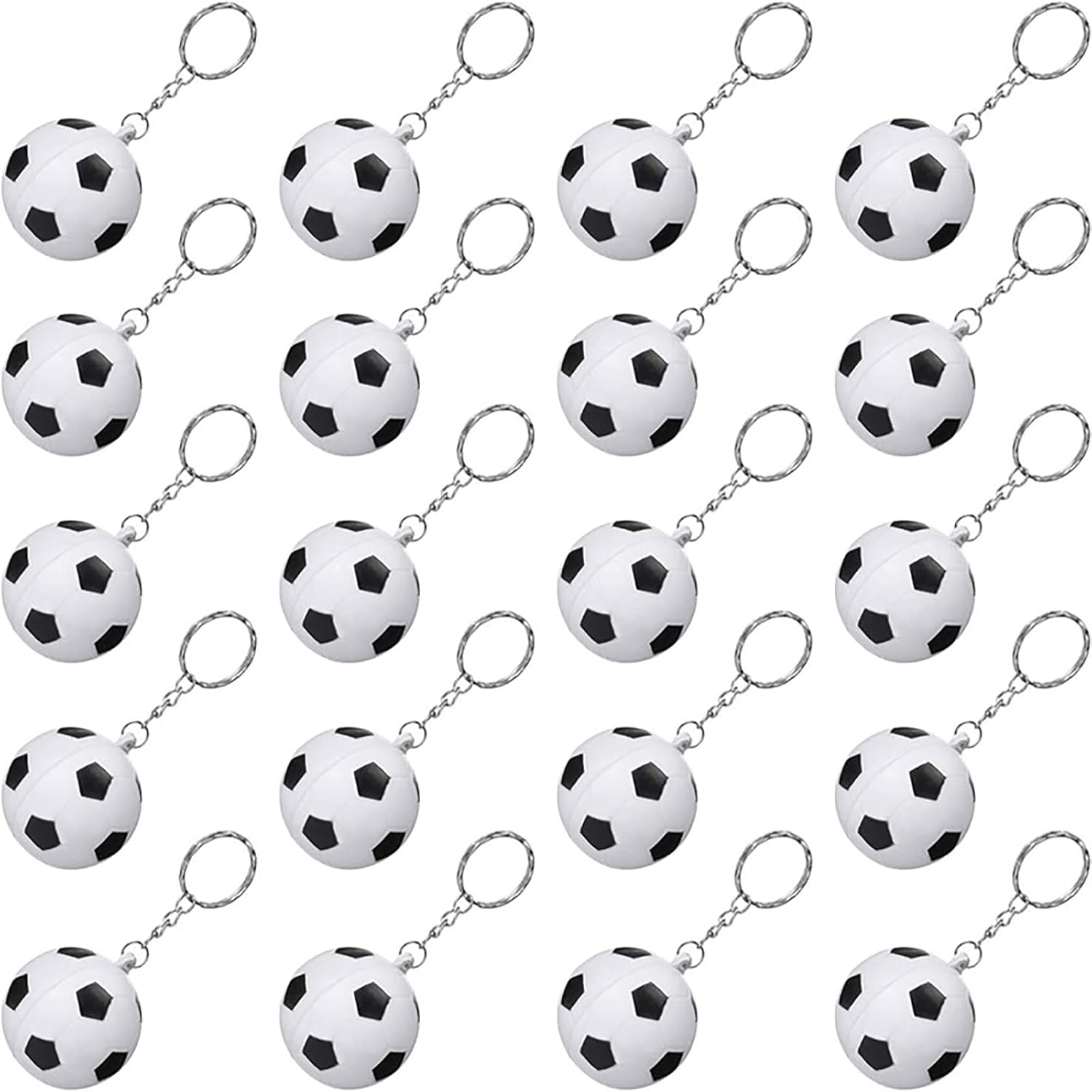 FOOTBALL KEY RING ラバーキーホルダー – BALLER [lkkjlkyo] 10個 ミニサッカーボール キーチェーン サッカーキーチェーン フェイバーフットボールキーリング サッカーボー