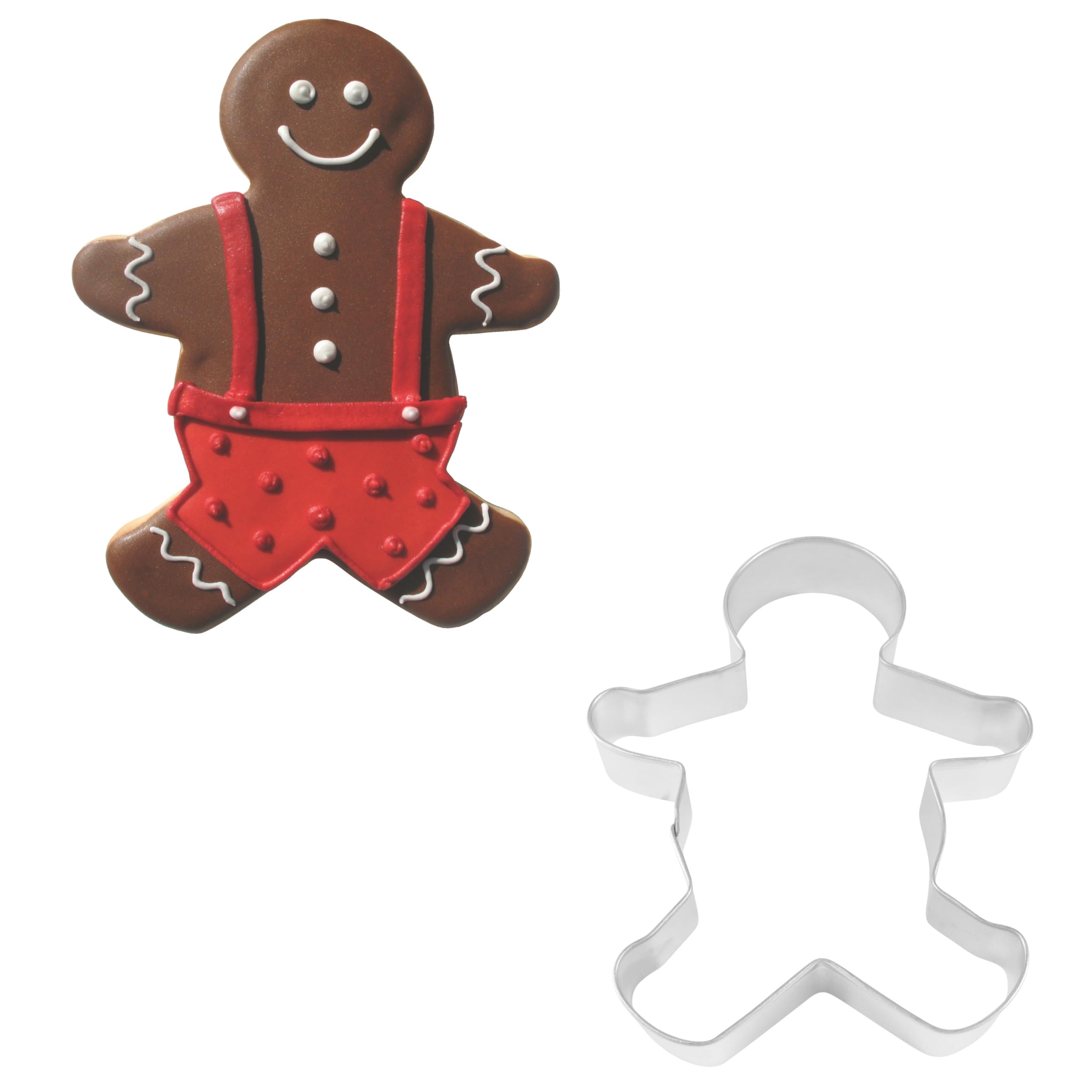 R & M International 5865 - Cortador de galletas de jengibre, acero inoxidable, color plateado