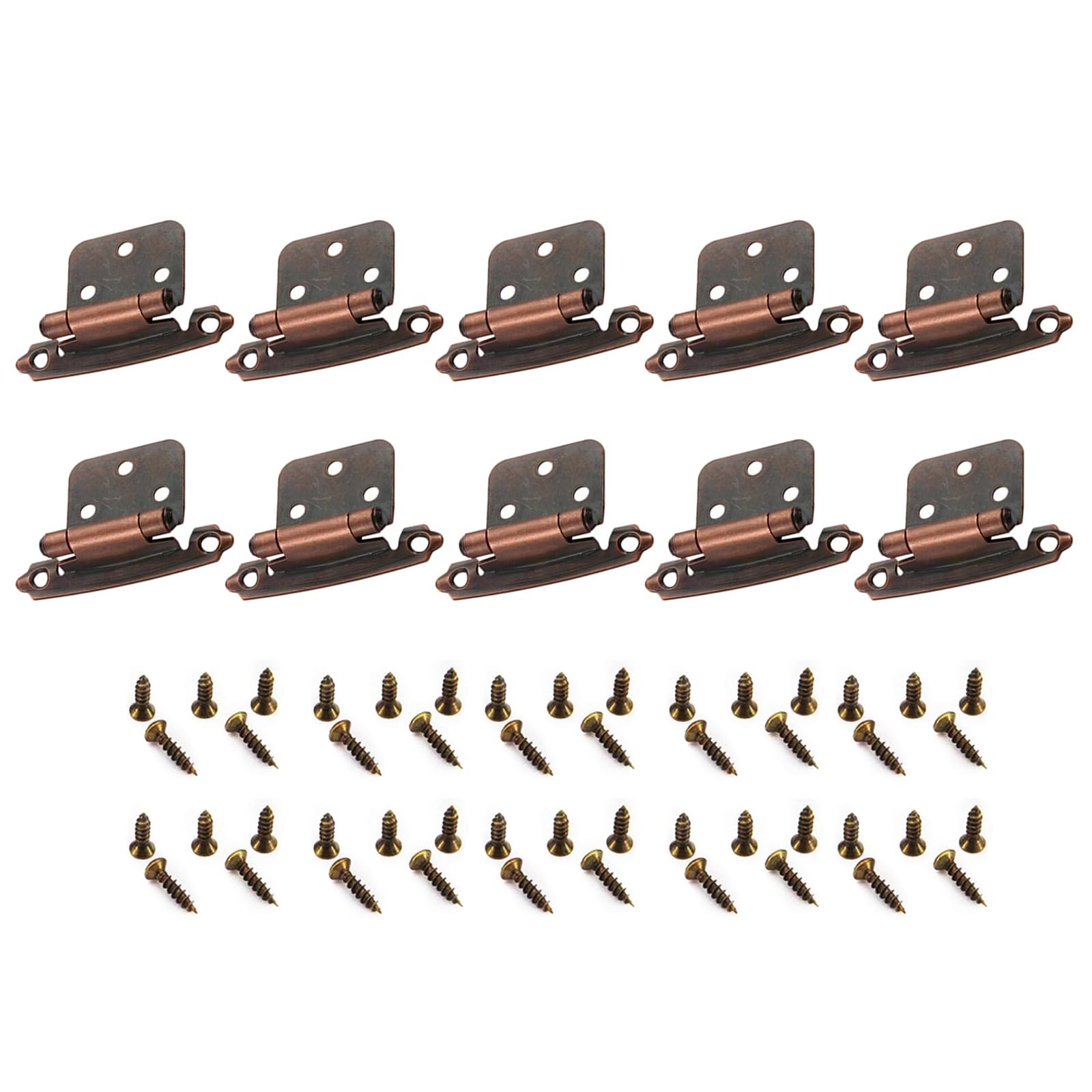 10Pcs Antique Closing Hinges Heavy Duty Door Cupboard Hinges Kitchen Cabinet Door Hardware Enduring Cabinet