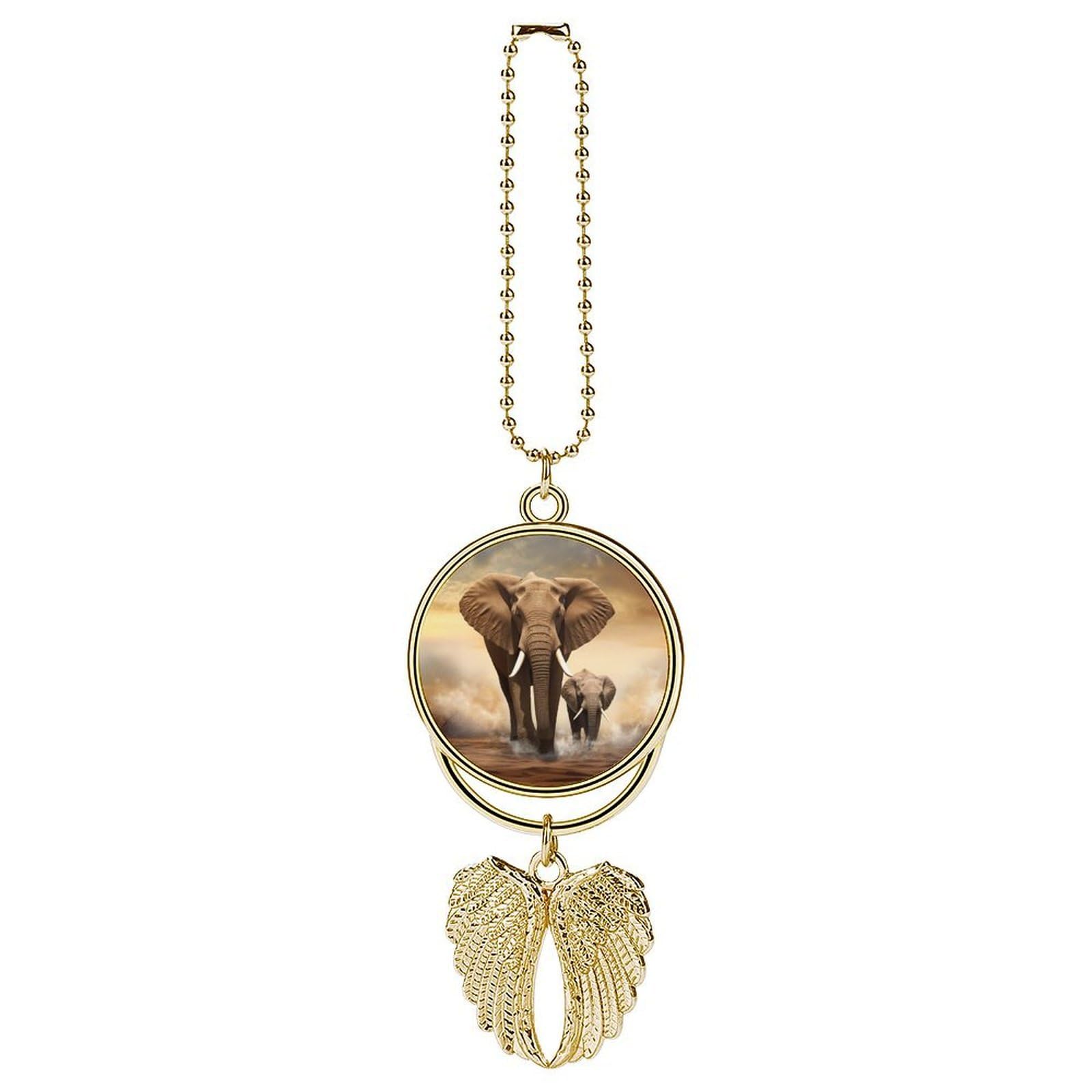 Elephant Car Charm Alloy Car Rear View Mirrors Hanging Ornaments Stylish Car Pendant Funny Auto Hanging Accessories Car Hanging Ornaments Gift for Women Men