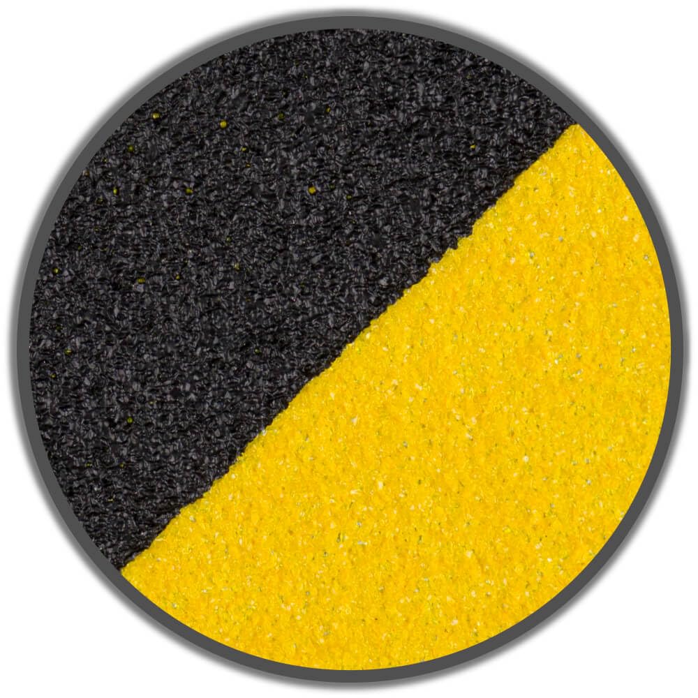 Antirutschbelag, für strukturierte Flächen, schwarz/gelb, 15 cm, 18,30 m/Rolle aus Antirutsch, Art.-Nr. 70406 | Antirutschbelag | Antirutsch Treppe | Antirutschstreifen