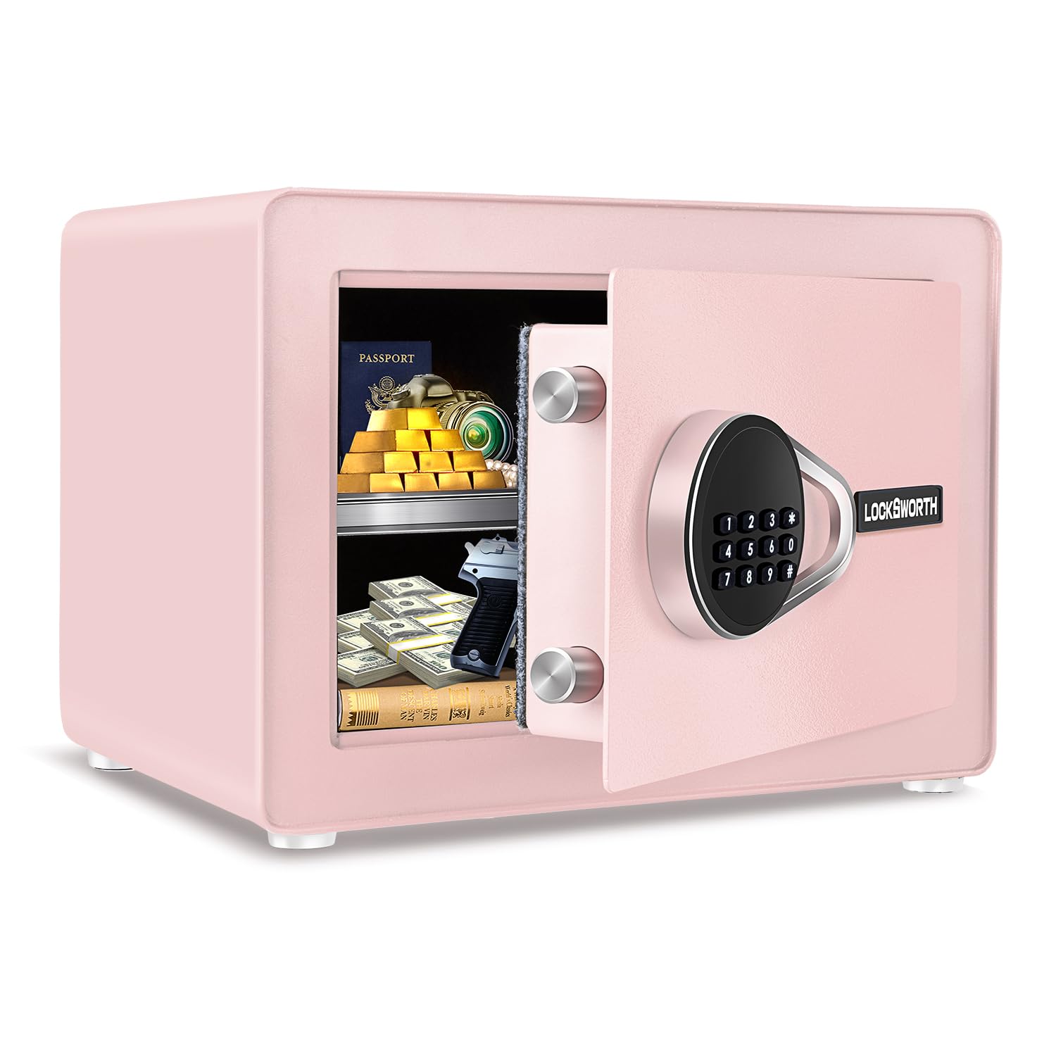 Safe for Home, 1.0 Cubic Feet Small Safe with Removable Shelf