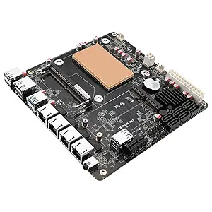 CWWK PC Cwwk N100/I3-N305 Six-Bay Nas Monster Board/4 Network 2.5G/6 SATA3.0/2 M.2 NVME/115X Radiator Mini ITX DDR5 Board Type Motherboard (Nas Board-N305)