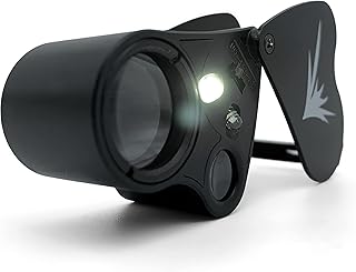 Master Grower Trichome Magnifier/Jewellers Loupe - 30x 60x Dual Lens with 22mm and 12mm Amplification - Jewellers Magnifying Glass with 2 Bright LEDs – Ideal for Harvesting and Gardening