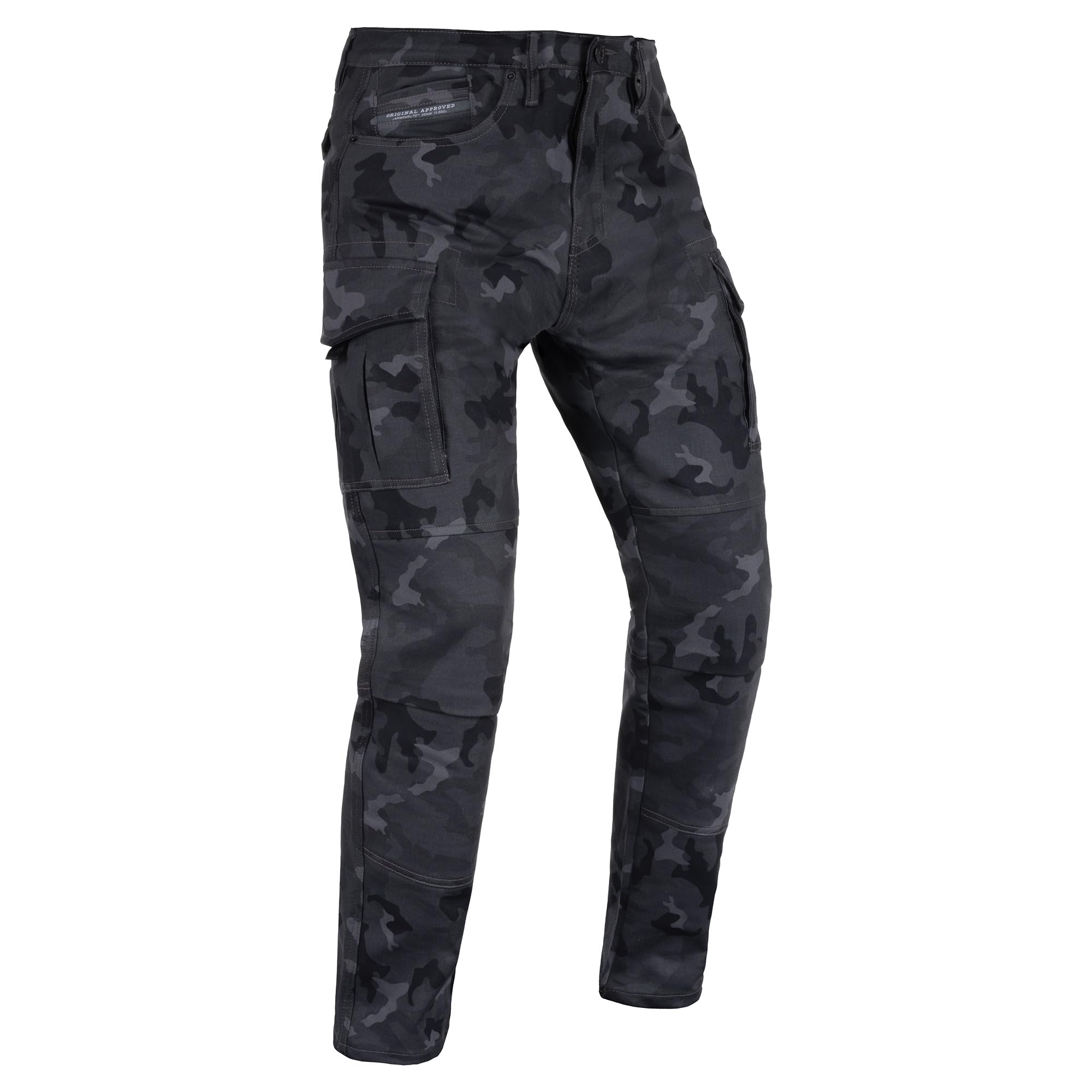 Oxford Men's Original Approved AA Motorcycle Cargo Pant, Camo, Regular, 36