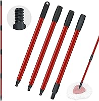 Vista 9 de Mango de repuesto para trapeador O-Cedar de 4 secciones, mango compatible con recambios de fregona y escobas O-Cedar, palo de trapeador O-Cedar