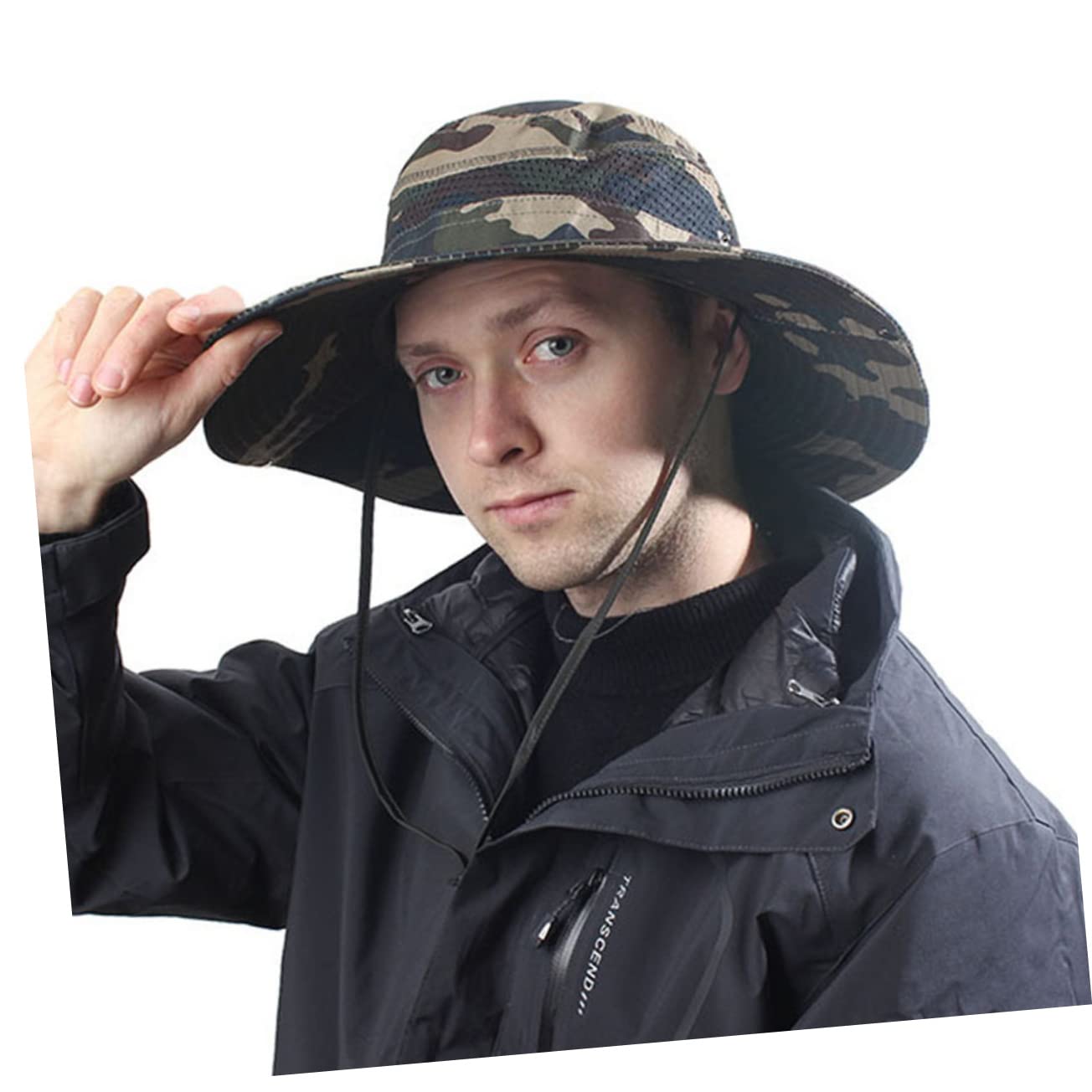 Abaodam 3 Pezzi Cappello Sole Regolabile Camouflage per attività Outdoor per Trekking Resistente e Inverno