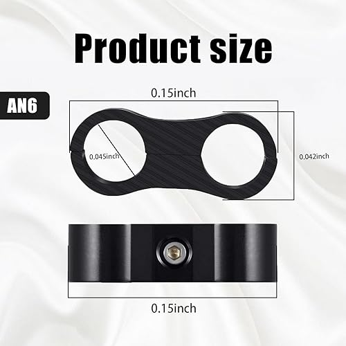 Miniatura 2 de Hawyet 5 abrazaderas separadoras de manguera de automóvil con herramienta de instalación, abrazaderas de montaje de línea de combustible fijas de