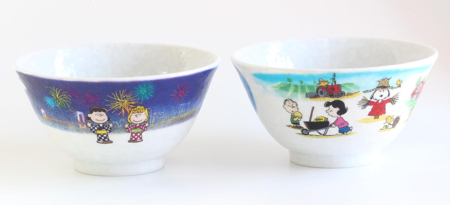 Snoopy Japan Rice Bowl, Set of 2