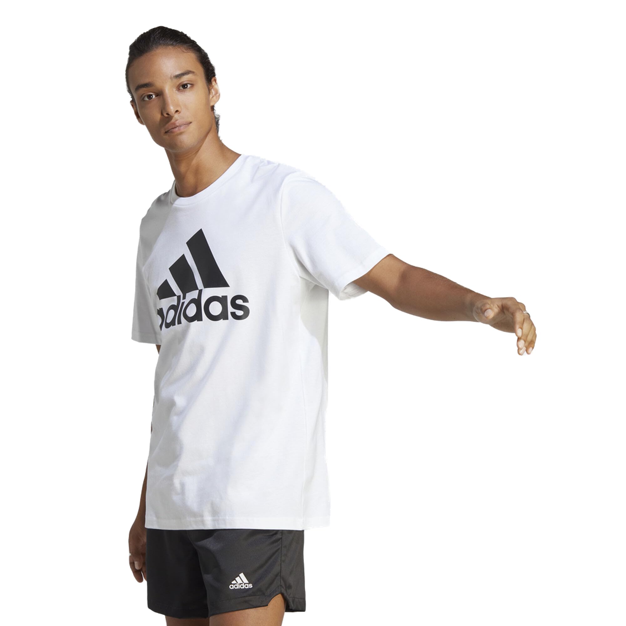 adidas Essentials Single Jersey Big Logo T-Shirt Camiseta de Manga Corta Hombre (Pack de 1)