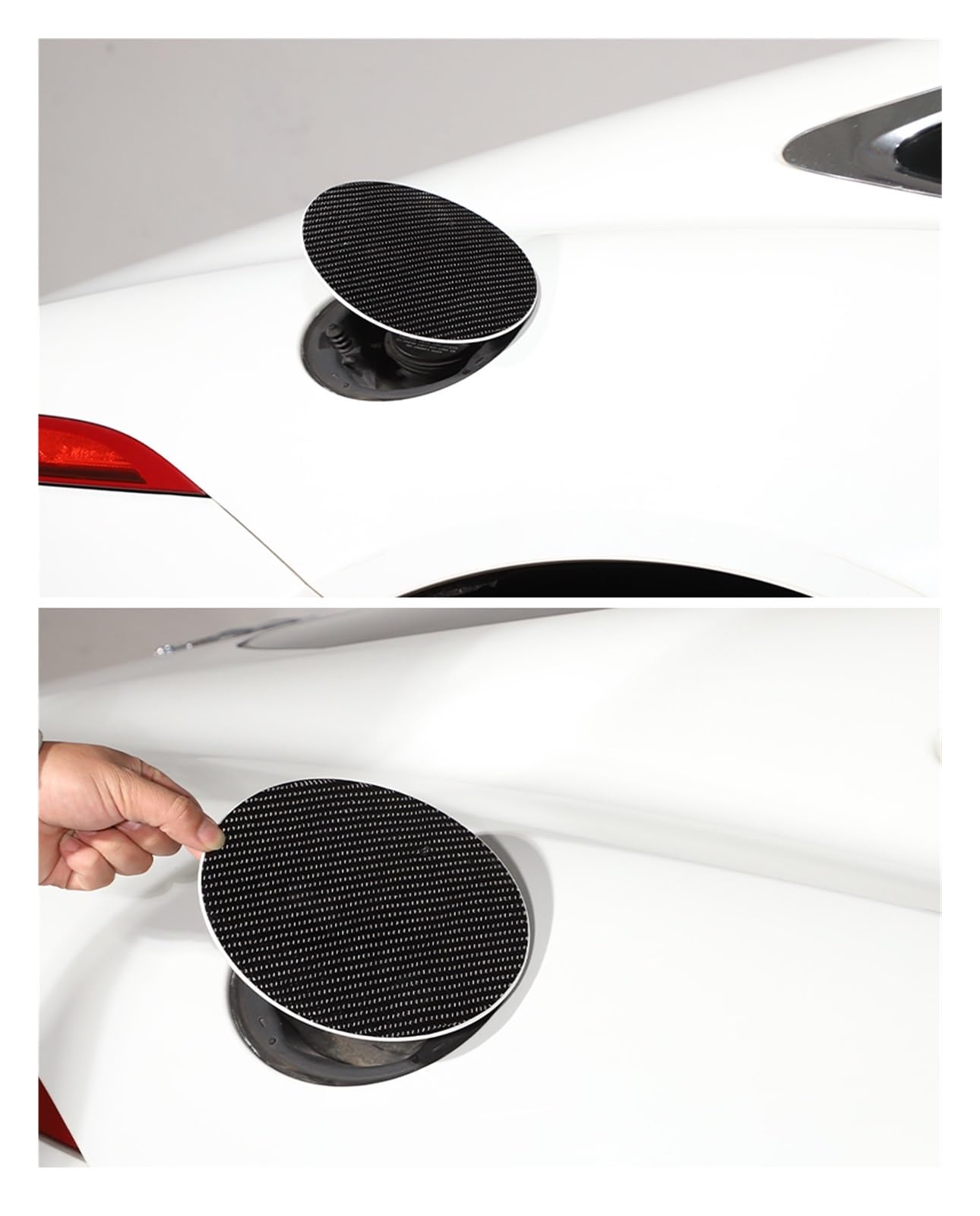 Tapón del tanque de combustible Cubierta De Puerta De Tanque De Combustible Y Aceite, Tapas Protectoras De Puerta De Tanque De Gas, Accesorios De Coche Para - F Tipo 2013-2022