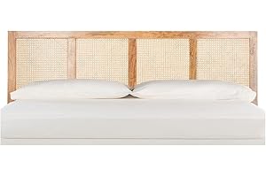Safavieh Natural Cane Wood King Headboard Platform