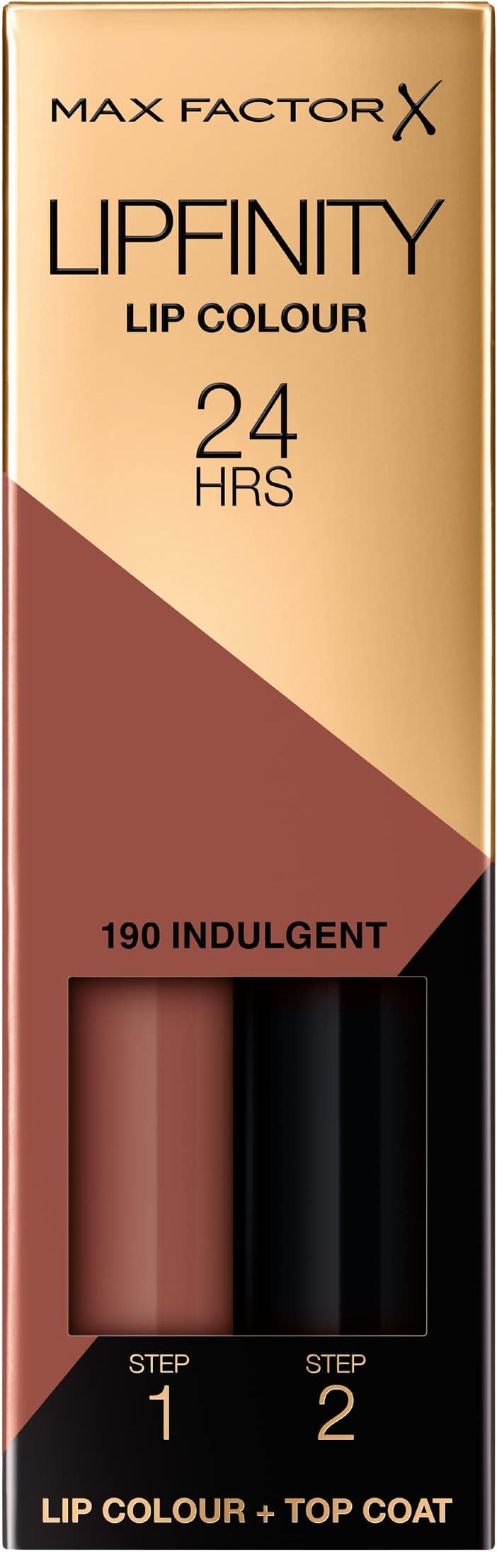 Lipfinity Indulgent, Long-Lasting, Two Step Lipstick, Vibrant Colour, Hydrating, Lasts 24 Hrs, Matte Lip Colour With Glossy Top Coat, 4.2g