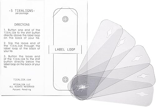 Miniatura 2 de TIEALIGN Paquete de 5 - Lazos invisibles fabricados en los Estados Unidos.