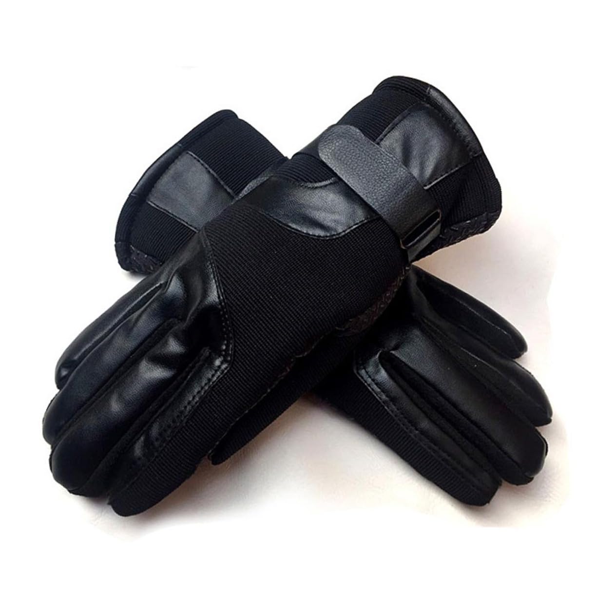 JEWEDECO Winter Men's Gloves Thicken Plush Windproof Slip Warm Comfortable for Cold Weather (average Size)