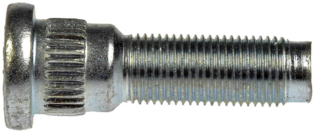Dorman (610-446.1) 1/2"-20 Thread and 1-15/16" Long Serrated Wheel Stud - Dorman Wheel Stud 610-446.1 - WHEEL STUD - 1/2-20 Serrated Wheel Stud - .684 In. Knurl, 1-15/16 In. Length - Wheel Stud - Wheel Bolt - These wheel lug studs are made of carbon steel and tested to demanding automotive industry standards to ensure strength, longevity and safety. - Dodge Nitro 2012-07, Jeep Liberty 2013-08, Jeep Liberty 2002