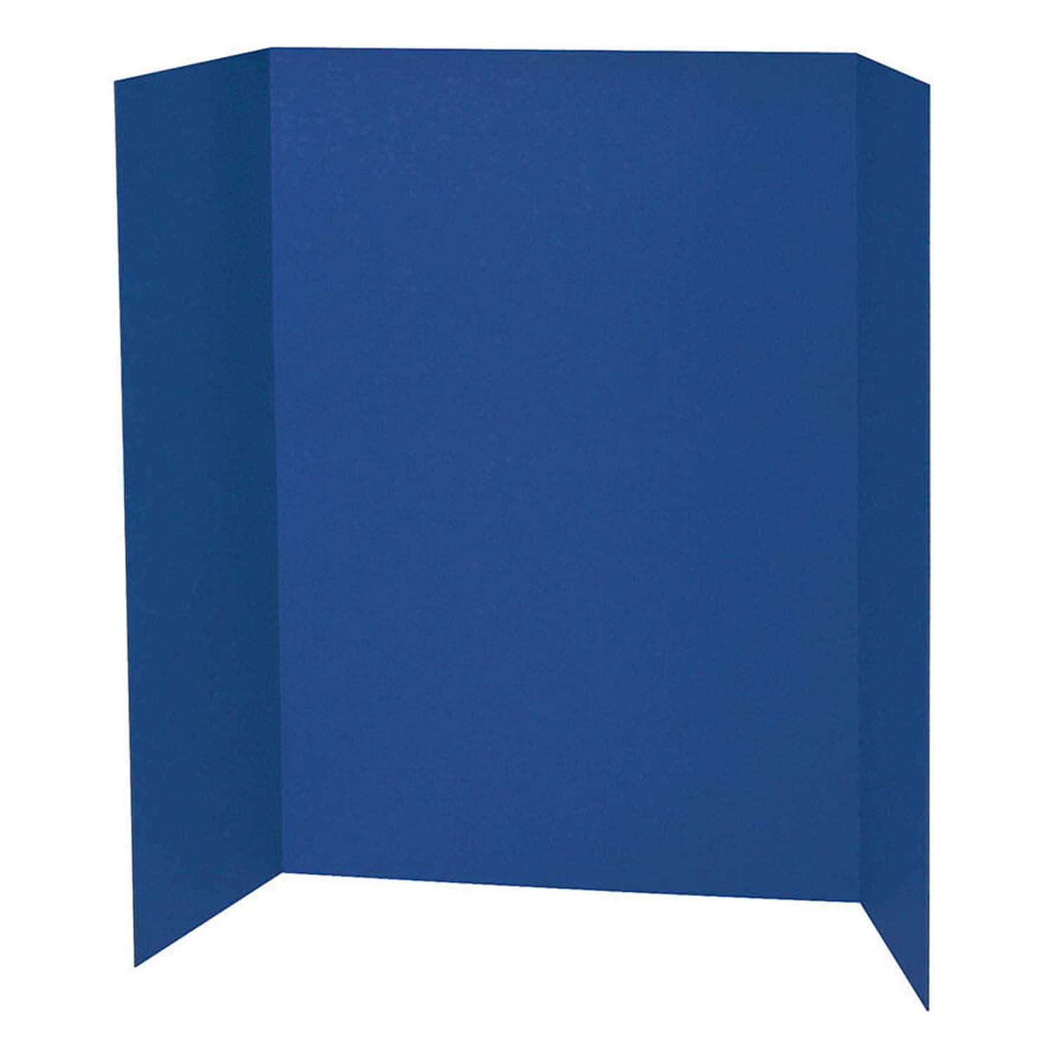 PACON Spotlight 1 Ply Trifold Display Board, 48" Width x 36" Height, Blue