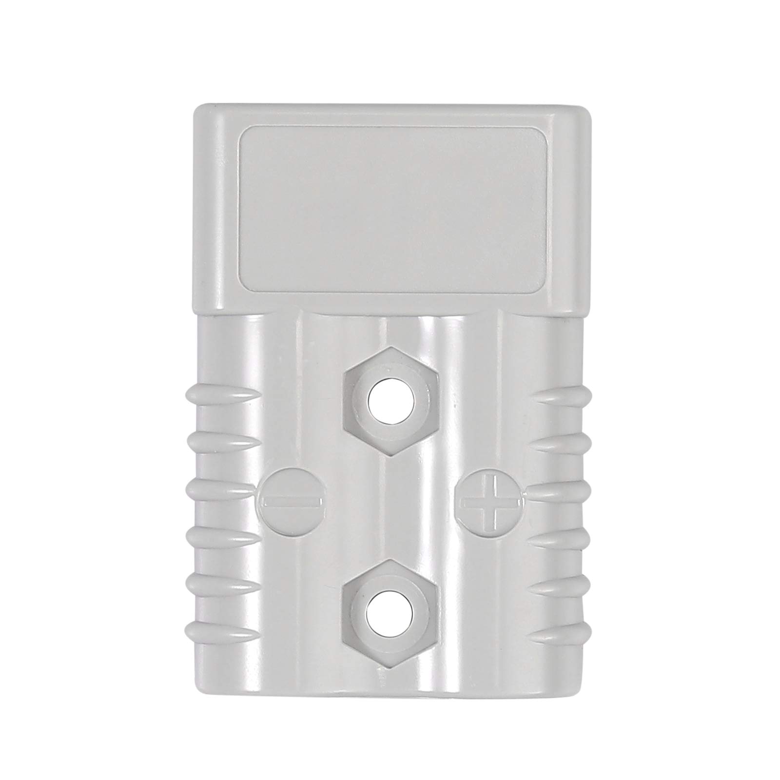 2 prensaestopas de cable para conector Anderson, 120 A de alta corriente, conector de cable rápido, certificado para coche, caravana, caravana, barco (120 A, gris)
