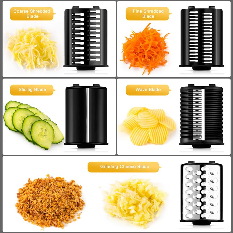 Rallador eléctrico de queso y vegetales 1000W miniatura 6