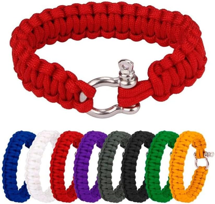 Adjustable Outdoor Paracord Survival Bracelet for Adventurers - Image 5