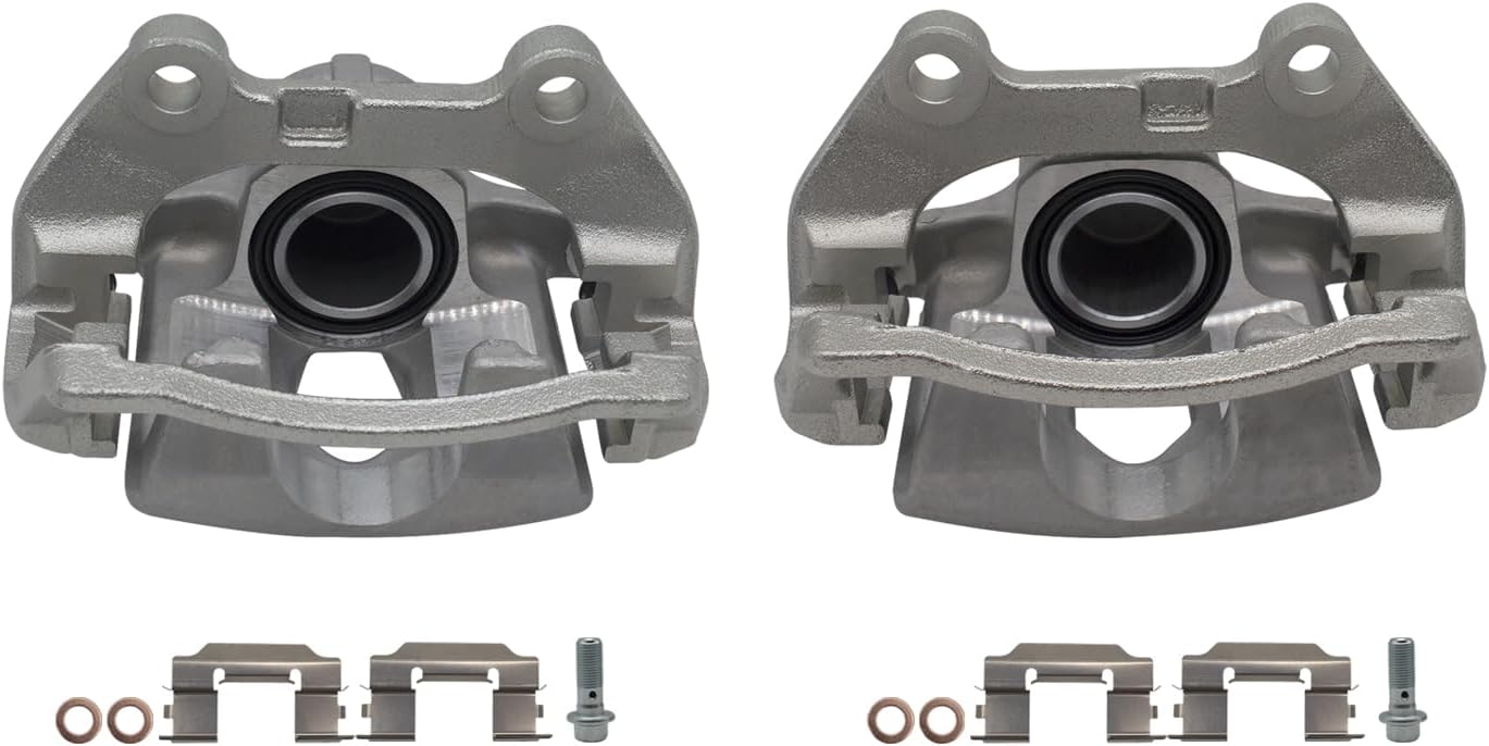Chefull 2pcs Rear Disc Brake Caliper Assembly with Bracket Fit for Trailblazer EXT/Envoy XL 02-06, Trailblazer/SSR/Rainier/Envoy XUV/Envoy/Bravada/Ascender/9-7x, Rear Left Right Side 18-B4805 18-B4804