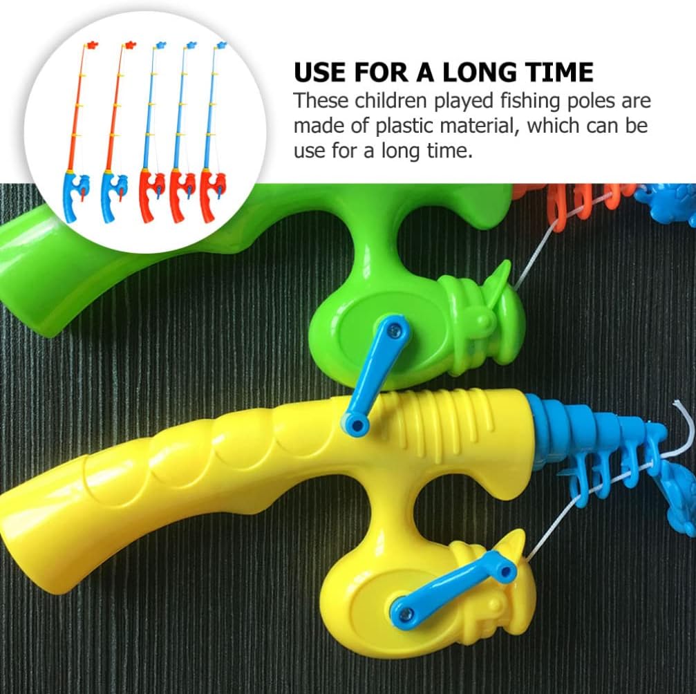 Zerodeko Kids Poles Set of 5 Toy Rods for Toddlers and Children Lightweight Portable Accessories for Hand-Eye Coordination and Early Education Play