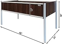 Vista 20 de Foreman Raised Garden Bed on Wheels – Weather-Resistant Raised Garden Bed (48" x 24" x 32") with Drainage, Ideal Raised Garden Bed for Vegetables &