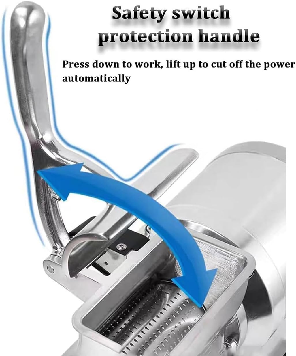 Electric Cheese Grater 550W - High-Speed Rotary Shredder with Stainless Steel Bucket, 88LB/h - Ideal for Restaurants, Bakeries & Food Service Operations