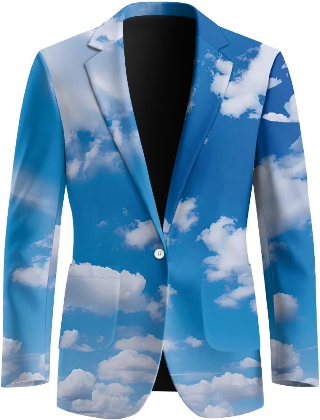 Mumeson Men's Blazers Lined One Button Casual Suit Jacket Lightweight Slim Fit Sports Coat Blazer with Pockets