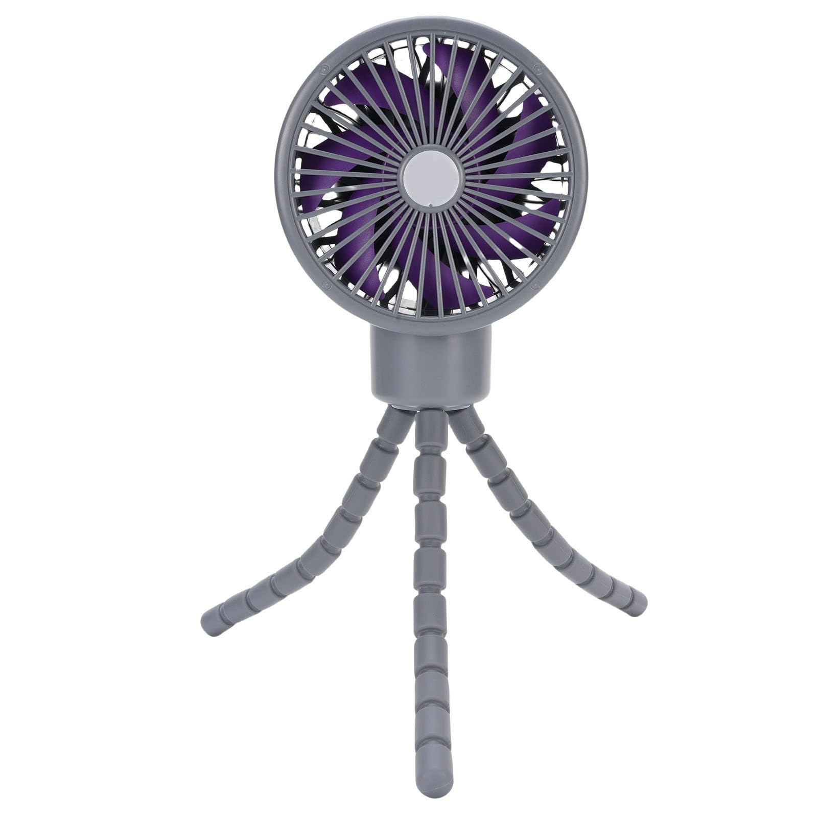 Tangxi Ventilador Portátil con Clip y Trípode Flexible para Cochecito, Mini Ventilador con Pantalla Digital, Batería de Iones de Litio de 4000mAh (GRAY)