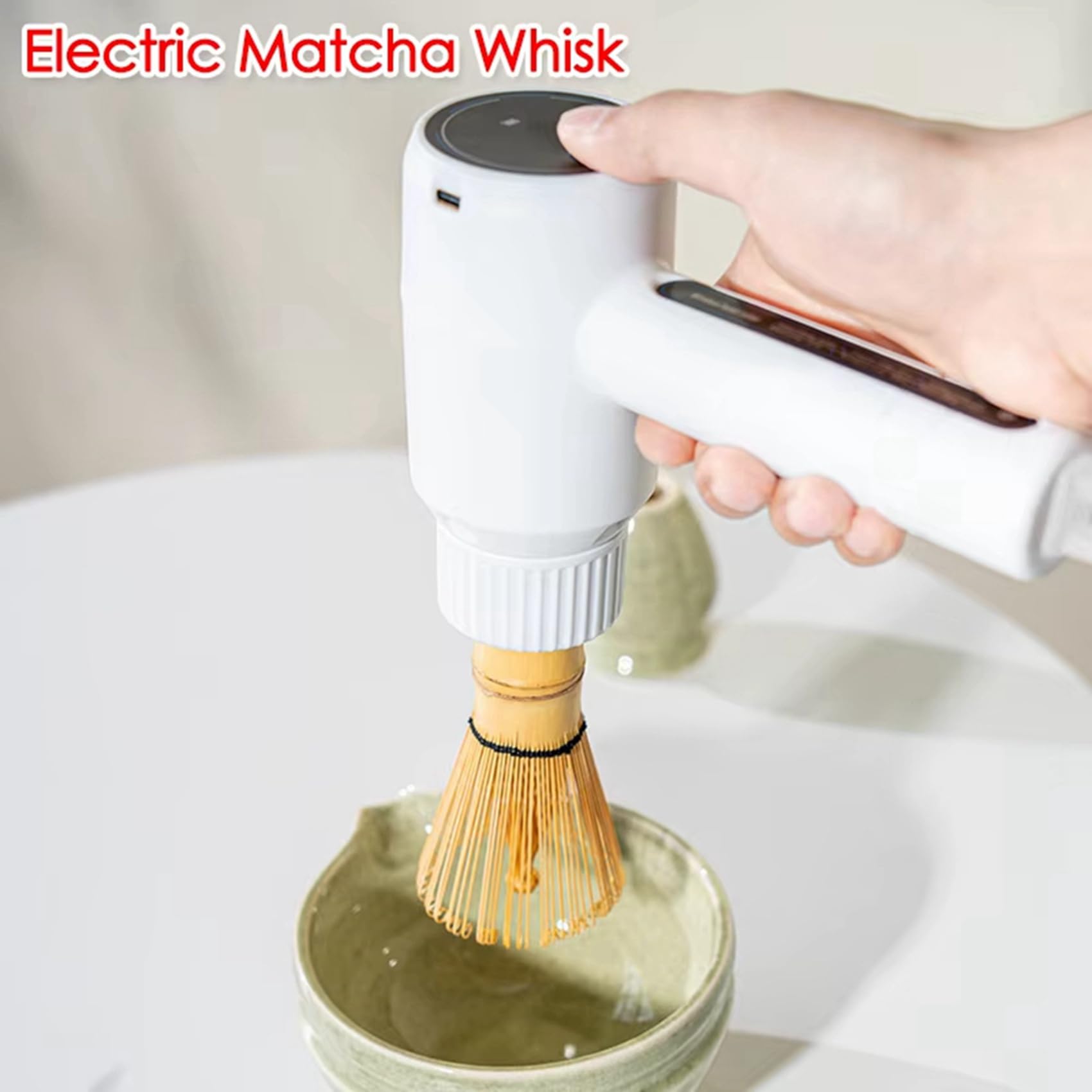 2 x elektryczna trzepaczka do matchy, możliwość ponownego ładowania, szybkie ubijanie, narzędzie do blendera matcha, do domowego sklepu z napojami, do przygotowywania herbaty DIY