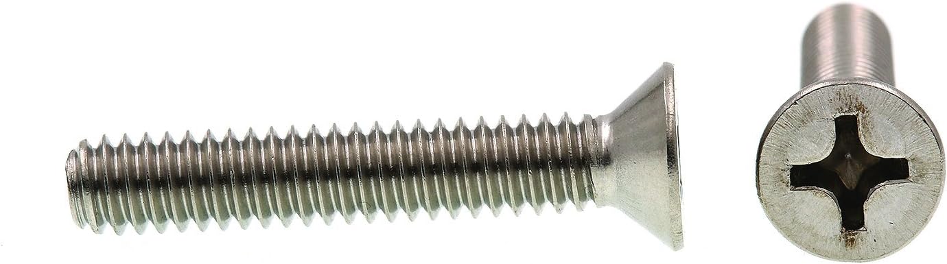 Prime-Line 9001954 Machine Screws, Flat Head, Phillips Drive, 1/4 In.-20 X 1-1/2 in (50 Pack)