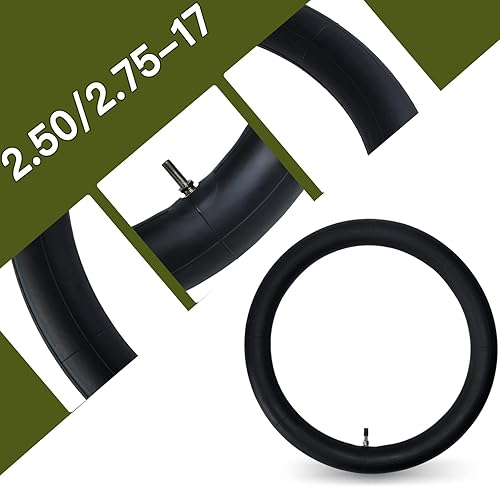 Miniatura 4 de Paquete de 2 tubos de moto de cross 70100-17 2.502.75-17 tubo interior recto vástago de válvula