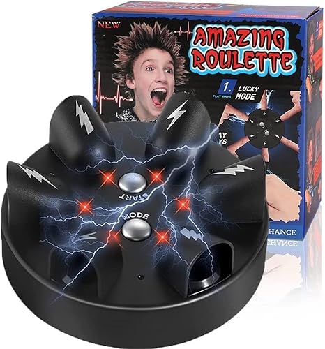 Polígrafo de choque eléctrico mejorado, juego de choque de dedos, ruleta impactante, verdad o desafío, consolas de juego, accesorios de broma de
