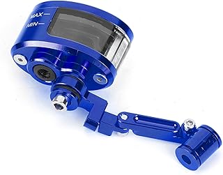 Brake Fluid TankMotorcycle Front Oil Cup,Brake Reservoir for Suzuki, Smooth Surface Brake Fluid Reservoir for Motorcycle(Blue)