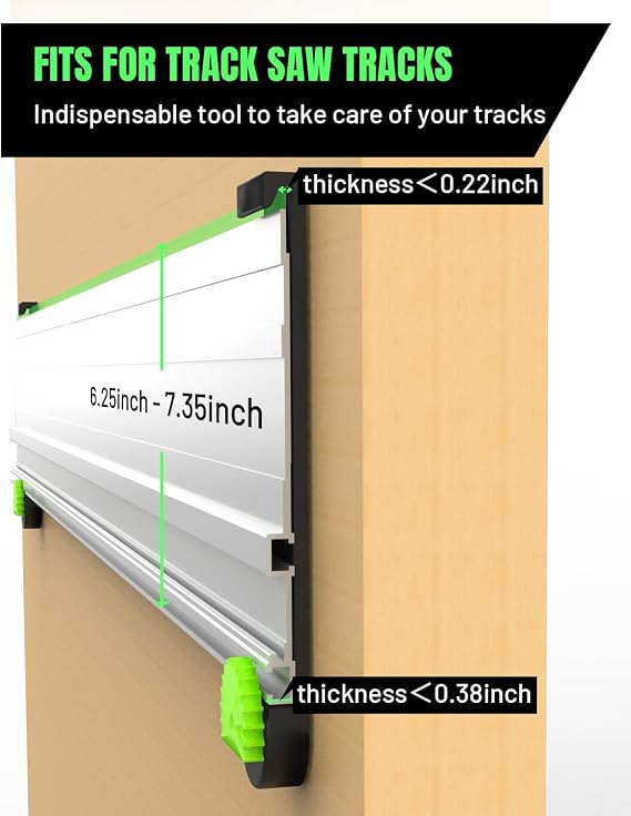 Track Rack for Guide Rail, Guide Rail Holders, Track Saw Guide Rail Mount, Track Saw Guide Organizer 4 Pack
